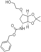 N-[(3aS,4R,6S,6aR)-Tetrahydro-6-(2-hydroxyethoxy)-2,2-dimethyl-4H-cyclopenta-1,3-dioxol-4-yl]carbamic acid phenylmethyl ester