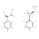 Benzeneacetic acid, a-hydroxy-, (aR)-, compd. with (1R,2S)-2-(3,4-difluorophenyl)cyclopropanamine (1:1)