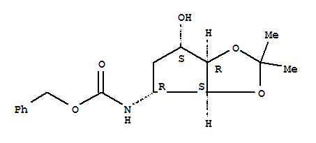 Carbamicacid,N-[(3aS,4R,6S,6aR)-tetrahydro-6-hydroxy-2,2-dimethyl-4H-cyclopenta-1,3-dioxol-4-yl]-,phenylmethyl ester