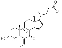 (E)-3α-hydroxy-6-ethylidene-7-keto-5β-cholan-24-oic acid