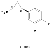 (1R trans)-2-(3,4-difluorophenyl)cyclopropane amine