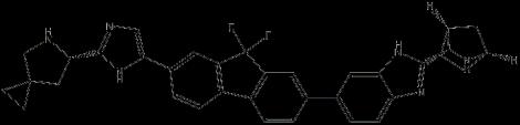 (6S)-6-[5-[7-[2-(1R,3S,4S)-2-Azabicyclo[2.2.1]hept-3-yl-1H-benzimidazol-6-yl]-9,9-difluoro-9H-fluoren-2-yl]-1H-imidazol-2-yl]-5-azaspiro[2.4]heptane hydrochloride (1:4)