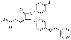 3-Azetidinepropanoicacid, 1-(4-fluorophenyl)-2-oxo-4-[4-(phenylmethoxy)phenyl]-, methyl ester,(3R,4S)