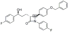 2-Azetidinone,1-(4-fluorophenyl)-3-[(3S)-3-(4-fluorophenyl)-3-hydroxypropyl]-4-[4-(phenylmethoxy)phenyl]-,(3R,4S)
