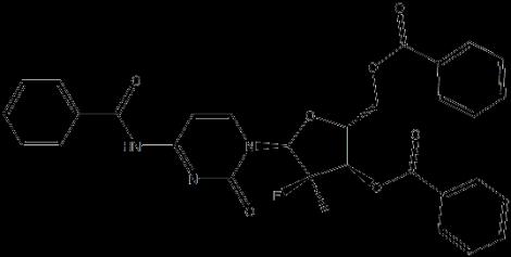 (2R,3R,4R,5S)-5-(4-benzaMido-2-oxopyriMidin-1(2H)-yl)-2-((benzoyloxy)Methyl)-4-fluoro-4-Methyltetrahydrofuran-3-yl benzoate