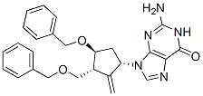 6H-Purin-6-one,2-amino-1,9-dihydro-9-[(1S,3R,4S)-2-methylene-4-(phenylmethoxy)-3-[(phenylmethoxy)methyl]cyclopentyl]