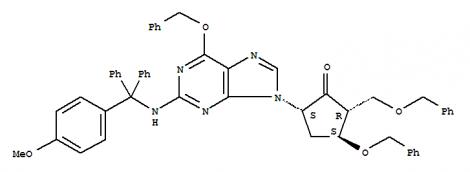 Cyclopentanone,5-[2-[[(4-methoxyphenyl)diphenylmethyl]amino]-6-(phenylmethoxy)-9H-purin-9-yl]-3-(phenylmethoxy)-2-[(phenylmethoxy)methyl]-,(2R,3S,5S)