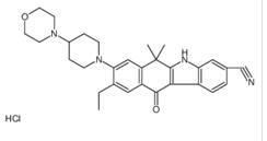 9-ethyl-6,6-diMethyl-8-(4-Morpholinopiperidin-1-yl)-11-oxo-5a,6,11,11a-tetrahydro-5H-benzo[b]carbazole-3-carbonitrile hydrochloride