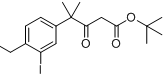 tert-butyl 4-(4-ethyl-3-iodophenyl)-4-methyl-3-oxopentanoate