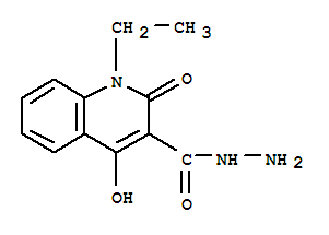 3-Quinolinecarboxylicacid, 1-ethyl-1,2-dihydro-4-hydroxy-2-oxo-, hydrazide