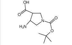 (3S,4S)-4-Amino-1-{[(2-methyl-2-propanyl)oxy]carbonyl}-3-pyrrolid inecarboxylic acid