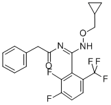 Benzeneacetamide,N-[[(cyclopropylmethoxy)amino][2,3-difluoro-6-(trifluoromethyl)phenyl]methylene]-,[N(Z)]