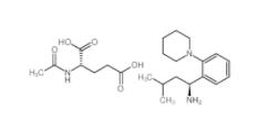 (2S)-2-acetamidopentanedioic acid,(1S)-3-methyl-1-(2-piperidin-1-ylphenyl)butan-1-amine  219921-94-5