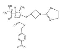 (4R,5S,6S)-4-nitrobenzyl 3-((1-(4,5-dihydrothiazol-2-yl)azetidin-3-yl)thio)-6-((R)-1-hydroxyethyl)-4-methyl-7-oxo-1-azabicyclo[3.2.0]hept-2-ene-2-carboxylate  161715-20-4