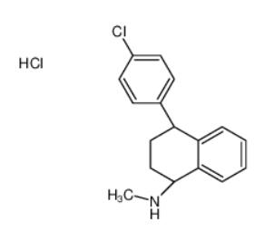 (1S,4S)-4-(4-Chlorophenyl)-N-methyl-1,2,3,4-tetrahydro-1-naphthal enamine hydrochloride (1:1)  79559-98-1