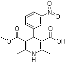 Methyl hydrogen 1,4-dihydro-2,6-dimethyl-4-(3-nitrophenyl)pyridine-3,5-dicarboxylate  74936-72-4