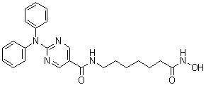 2-(Diphenylamino)-N-[7-(hydroxyamino)-7-oxoheptyl]-5-pyrimidinecarboxamide  1316214-52-4